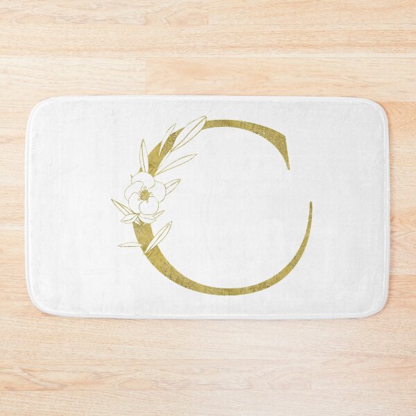 Item preview, Golden Floral Letter C Monogram designed and sold by KarolinaPaz.