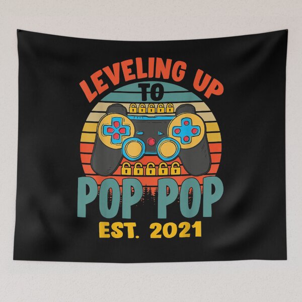 Item preview, Leveling Up To Pop Pop 2021 Pregnancy Announcement  designed and sold by maizreo.