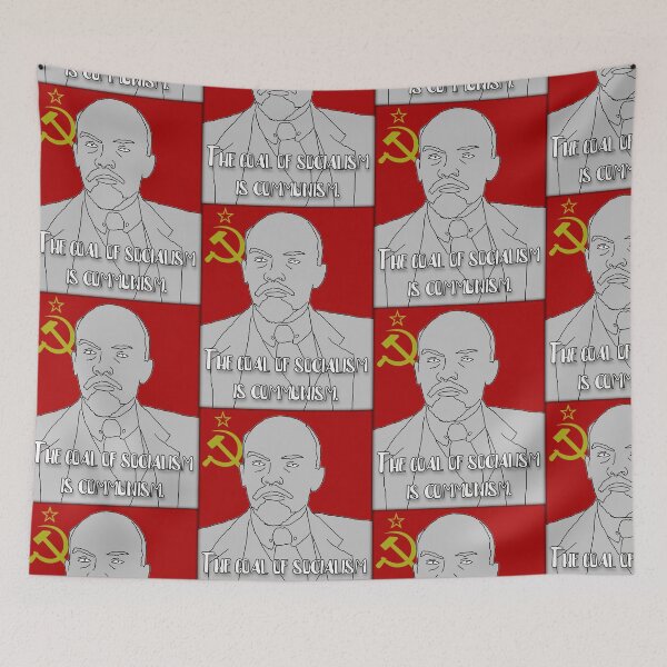 Item preview, Lenin Quote "The Goal Of Socialism Is Communism" designed and sold by RevolutionInPaint.