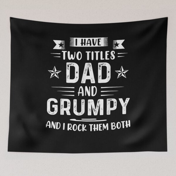 Item preview, Mens I Have Two Titles Dad And Grumpy Funny Fathers Day Gift  designed and sold by maizreo.