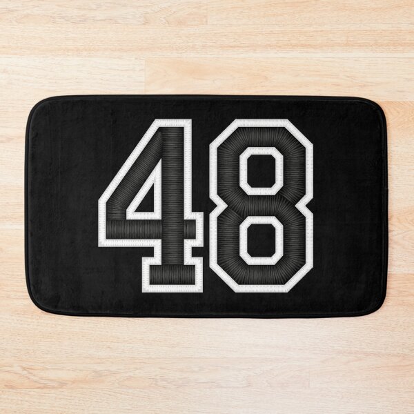 Item preview, 48 Black Jersey Sports Number forty-eight Football 48 designed and sold by elhefe.