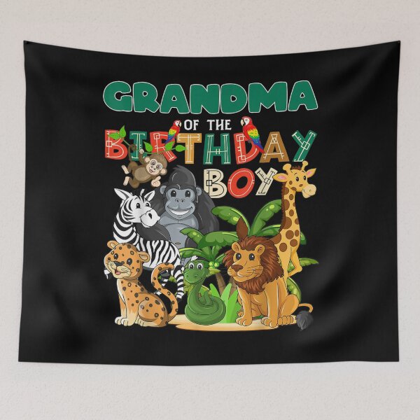 Item preview, Grandma Of The Birthday Boy Zoo Birthday Safari Jungle  designed and sold by anniet33.