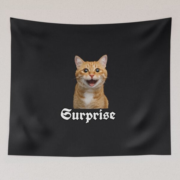 Item preview, cat surprised designed and sold by shop-course.