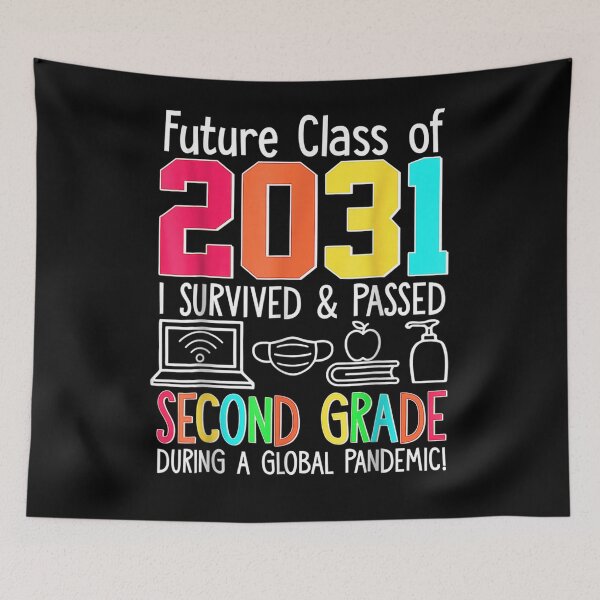 Item preview, Colourful Class Of 2031 Second Grade Back To School  designed and sold by maizreo.