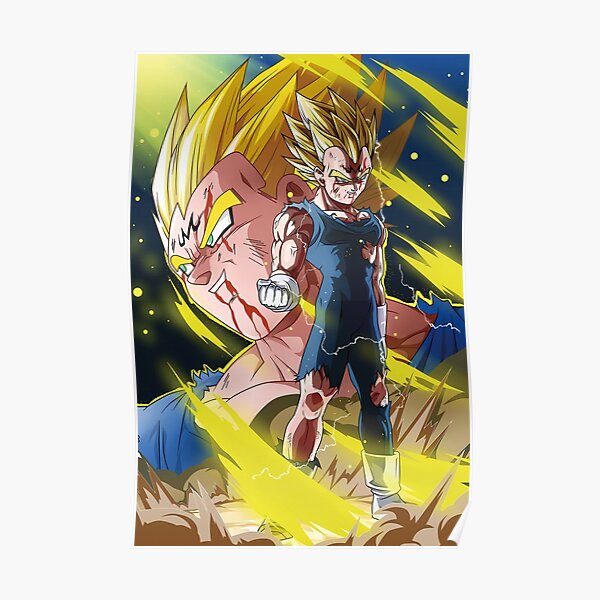Majin Vegeta Cool Poster Poster