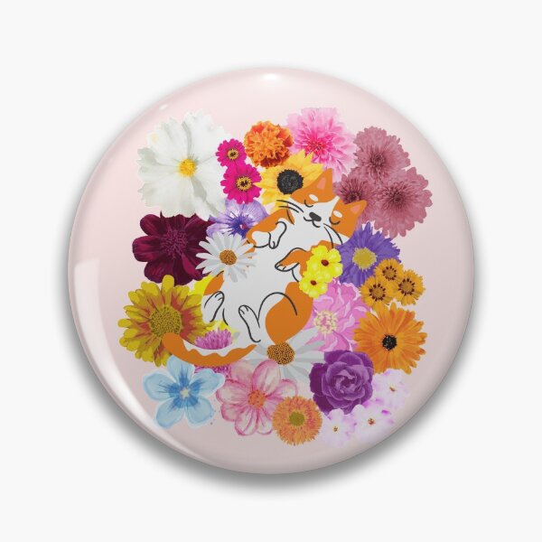 Item preview, Flower Kitty  designed and sold by PlumNearly.