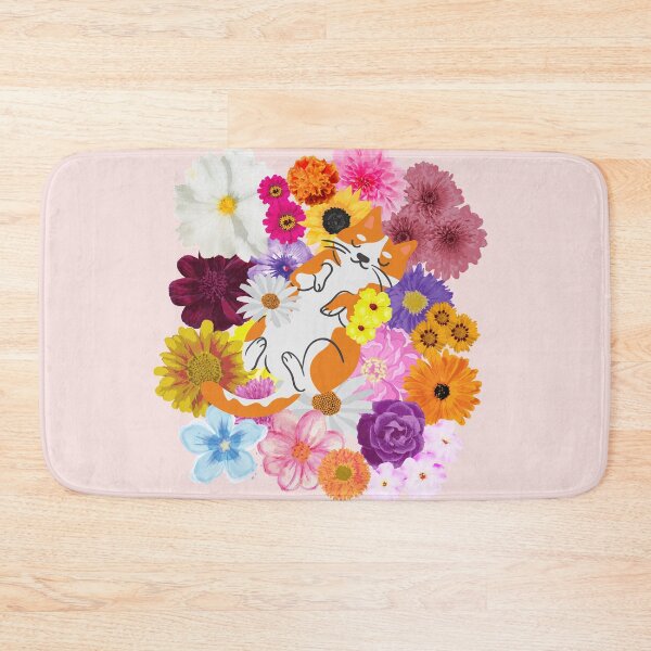 Item preview, Flower Kitty  designed and sold by PlumNearly.
