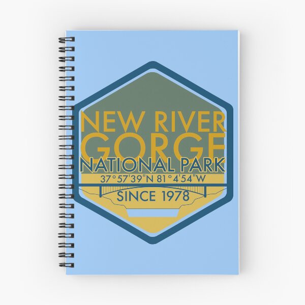Item preview, New River Gorge Ntional Park Hexagon Badge designed and sold by bfwilson.