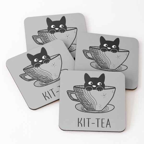 Item preview, Funny Kit Tea Kitten Cute Cat Gift  designed and sold by NerdCulture.