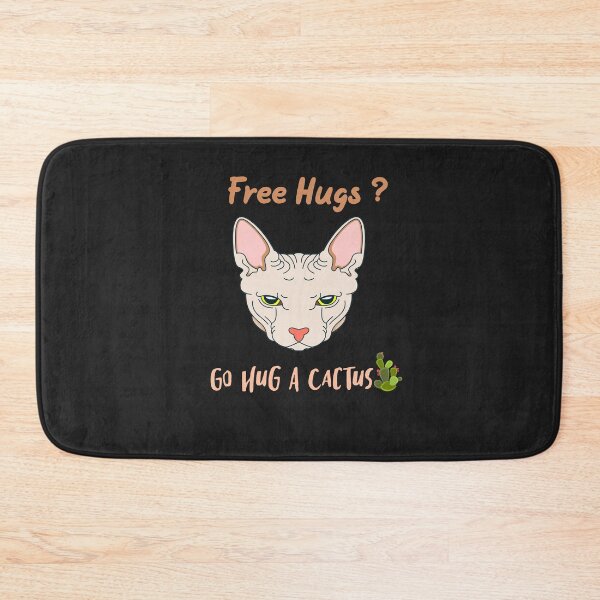 Item preview, Free Huges...Go Hug A Catus Funny Angry Cat designed and sold by TownDesigns.