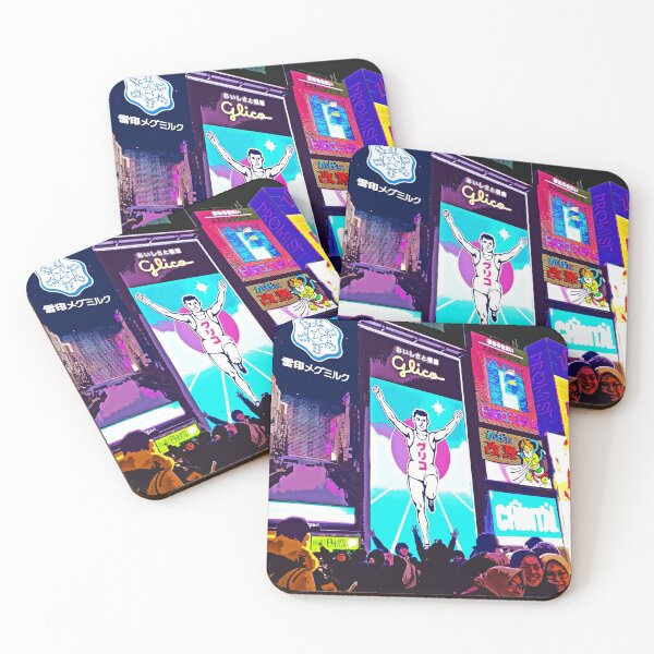 Item preview, Dotonbori running man Osaka Japan designed and sold by Meowmowraa.