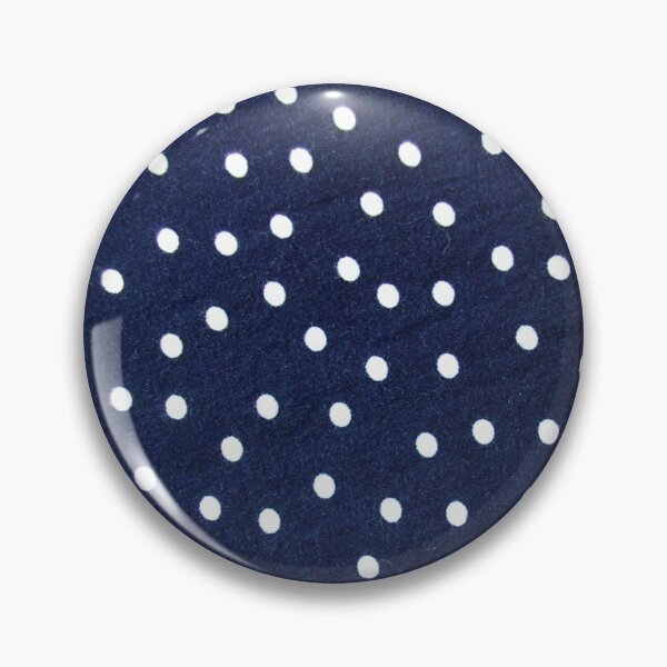 Item preview, White Polka Dots on Navy Blue Background designed and sold by TheCatmeow2000.