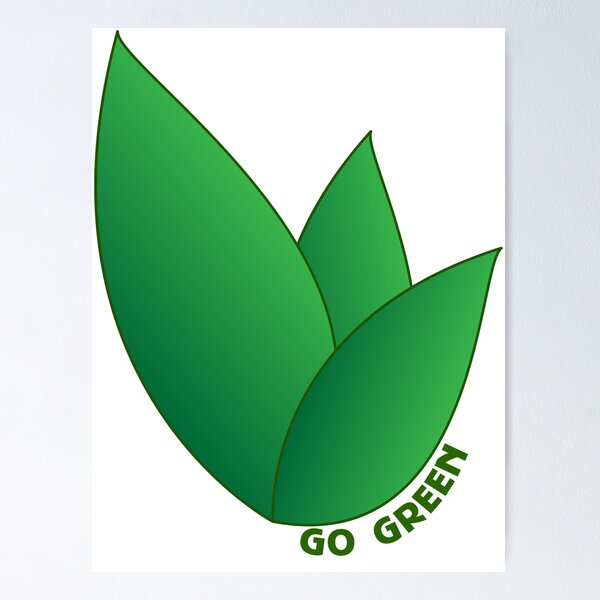Item preview, Go Green | Nature Illustration | save Trees | Trendy awesome design designed and sold by vishvarajsinh.