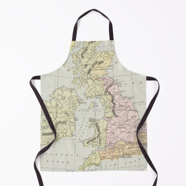 Item preview, Old Anglo-Saxon British Isles Map (1901) Vintage Great Britain Celtic & Viking Atlas designed and sold by BravuraMedia.