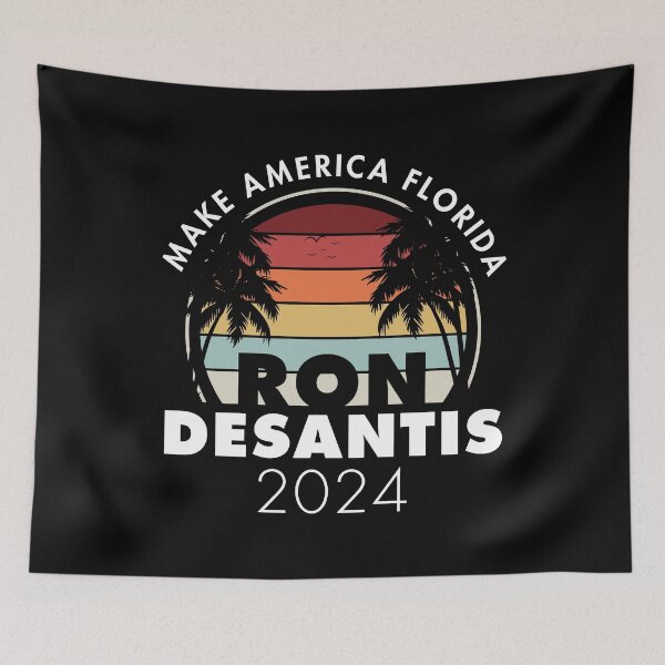 Item preview, DeSantis 2024 Make America Florida Election Leopard Print designed and sold by sweetheartistic.