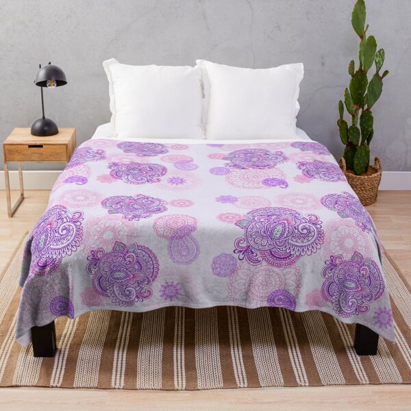 Item preview, Purple paisley floral pattern designed and sold by FerretSteph.