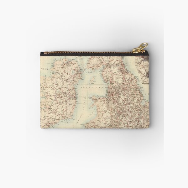 Item preview, Old British Isles Railway Map (1872) Vintage Great Britain Railroad Atlas designed and sold by BravuraMedia.