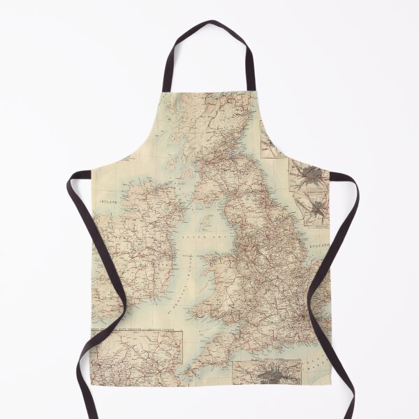 Item preview, Old British Isles Railway Map (1872) Vintage Great Britain Railroad Atlas designed and sold by BravuraMedia.