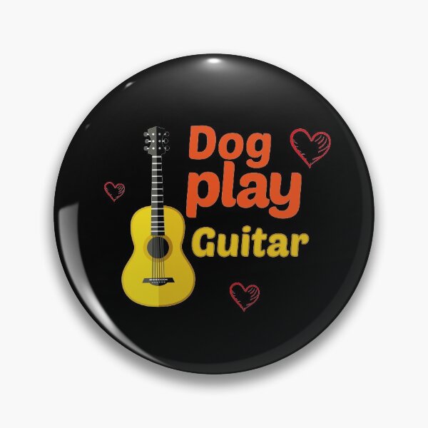 Item preview, dog play guitar,2021,gift idea designed and sold by MedBoularouah.
