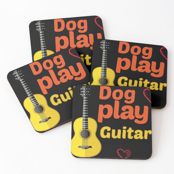 Item preview, dog play guitar,2021,gift idea designed and sold by MedBoularouah.