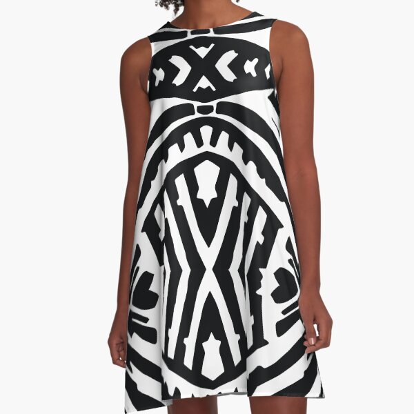Tropical Palm A-Line Dress