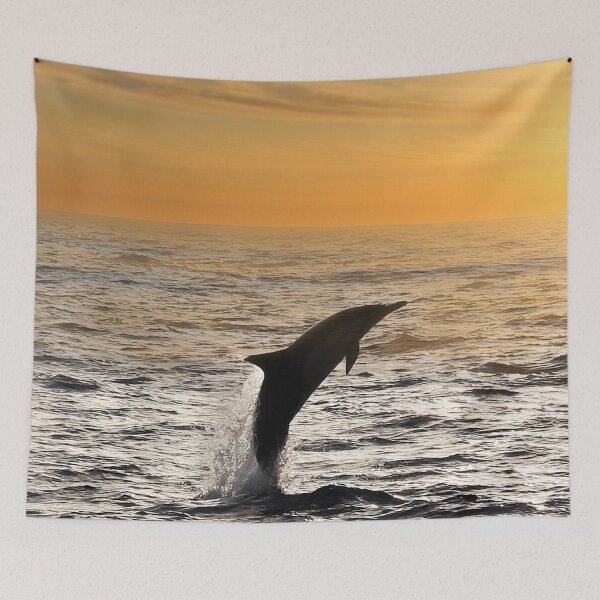 Item preview, Panoramic,widescreen prints,Tapestries,Tapestry,throw blankets,comforters,duvet covers ,shower curtains,dolphin wall art,dolphin art, ocean, sea, blue, fish, dolphin designed and sold by eyesight4vision.
