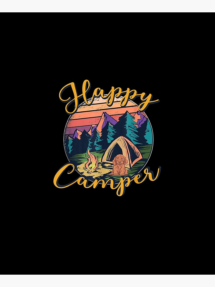 Disover Happy Camper Rv Van Camping Saying Happy Camper Bear Deer  Apron