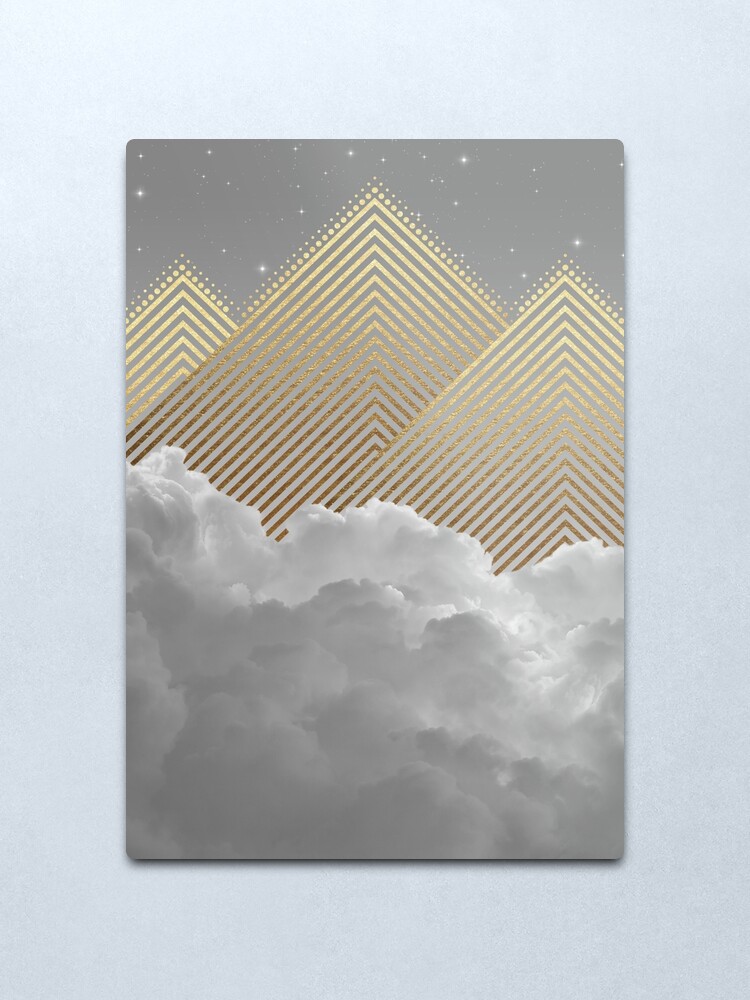 Alternate view of Silence is the Golden Mountain Metal Print