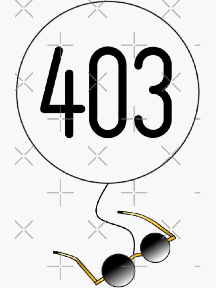 number-403-sticker-for-sale-by-parodix-redbubble