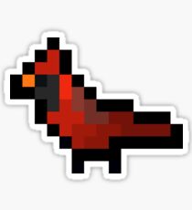 8-Bit Retro Cardinal Sticker