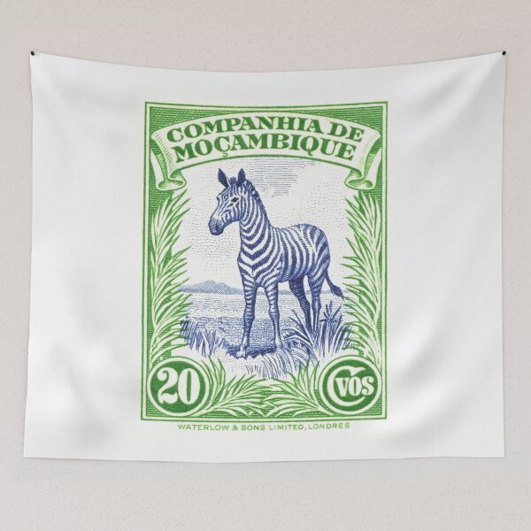 Item preview, 1937 Mozambique Zebra Postage Stamp designed and sold by retrographics.