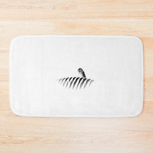 Item preview, House sparrow nonchanlty perching on palm frond designed and sold by Brian Scantlebury.