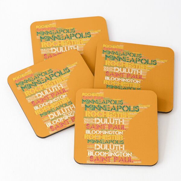 Item preview, Cities Of Minnesota Minneapolis Saint Paul Rochester Duluth Bloomington designed and sold by Ermland-LabeL.