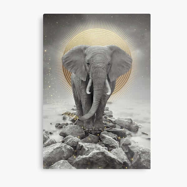 Strength & Courage (Stay Gold) Metal Print