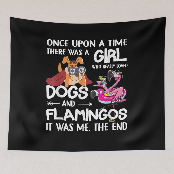 Item preview, Once Upon A Time Dogs And Flamingos  designed and sold by maizreo.