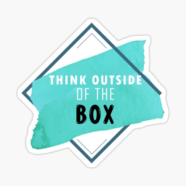 Think Outside Sticker — Feel-good stickers, cards, & pins