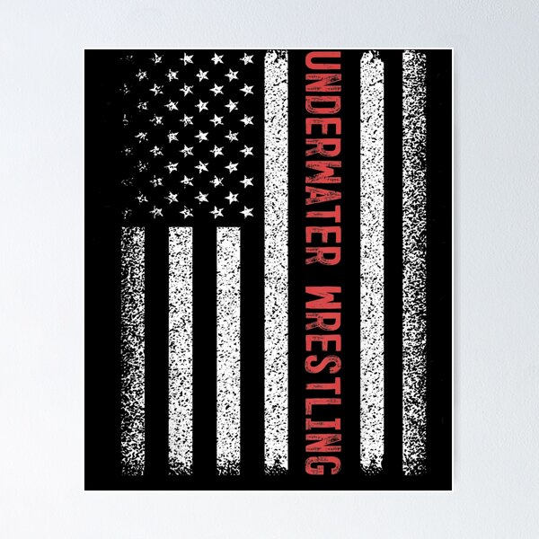 Item preview, Underwater Wrestling American Flag 4th Of July Aquathlon  designed and sold by anniet33.