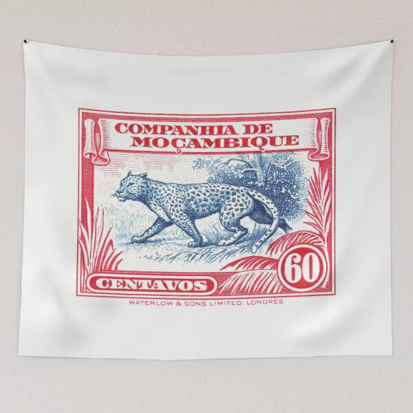 Item preview, 1937 Mozambique Leopard Postage Stamp designed and sold by retrographics.