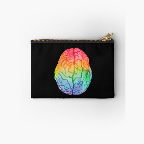 Item preview, Watercolor Rainbow Brain (dark) designed and sold by Alane Fideler.