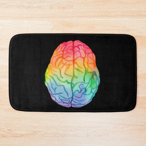 Item preview, Watercolor Rainbow Brain (dark) designed and sold by Alane Fideler.