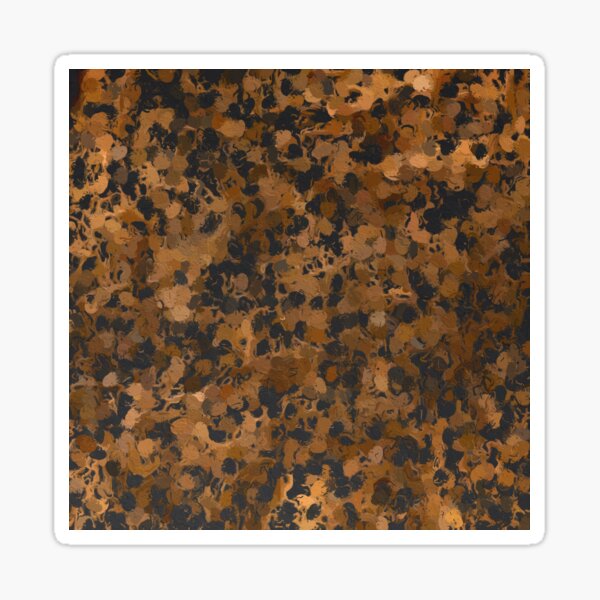 Rustic Brown Wood Paintballs Sticker