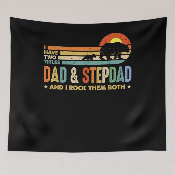 Item preview, Mens I Have Two Titles Dad And Stepdad Vintage Men Funny  designed and sold by anniet33.