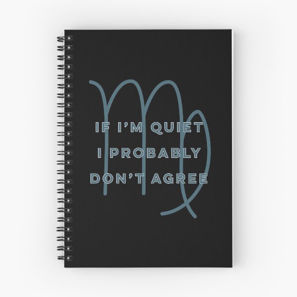 Item preview, Virgo Zodiac Fun Quote in Blue and White designed and sold by AMSonArt.
