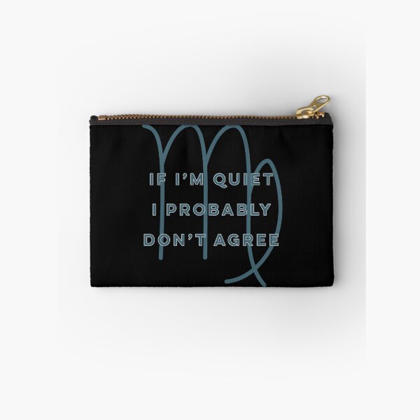 Item preview, Virgo Zodiac Fun Quote in Blue and White designed and sold by AMSonArt.