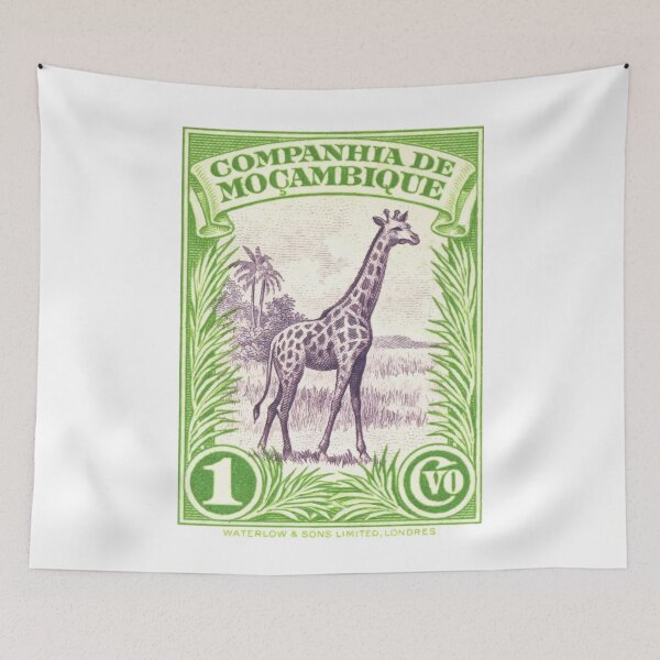 Item preview, 1937 Mozambique Giraffe Postage Stamp designed and sold by retrographics.