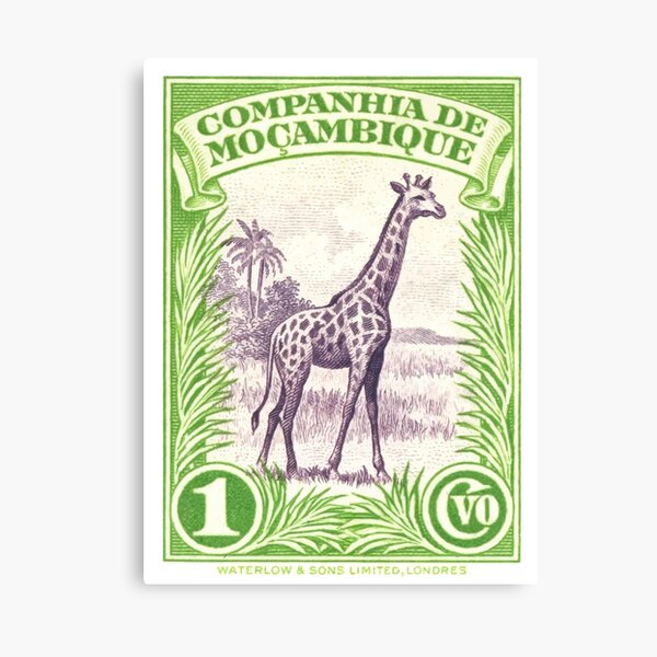 Item preview, 1937 Mozambique Giraffe Postage Stamp designed and sold by retrographics.