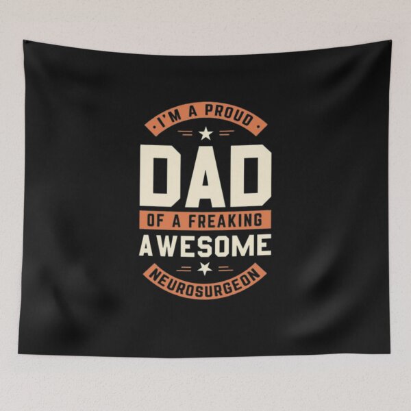 Item preview, I am proud dad freaking awesome neurosurgeon classic T-shirt designed and sold by angel1818.