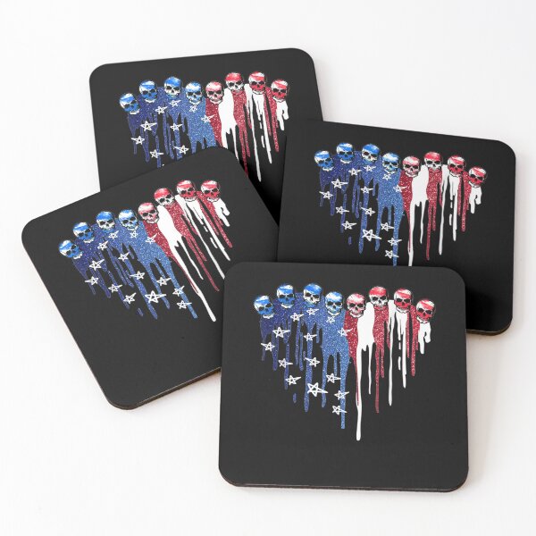 Item preview, American Flag Skull Heart July 4th Patriotic  designed and sold by anniet33.