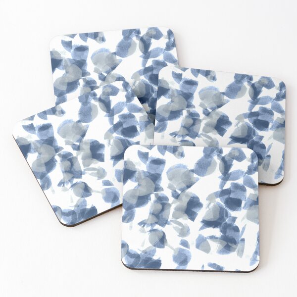 Item preview, Blue and Gray Abstract Pattern Art designed and sold by hopecope.