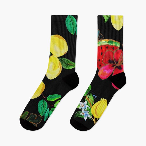 Item preview, Tropical hibiscus and watermelon with lemon tree  designed and sold by Sevilka.